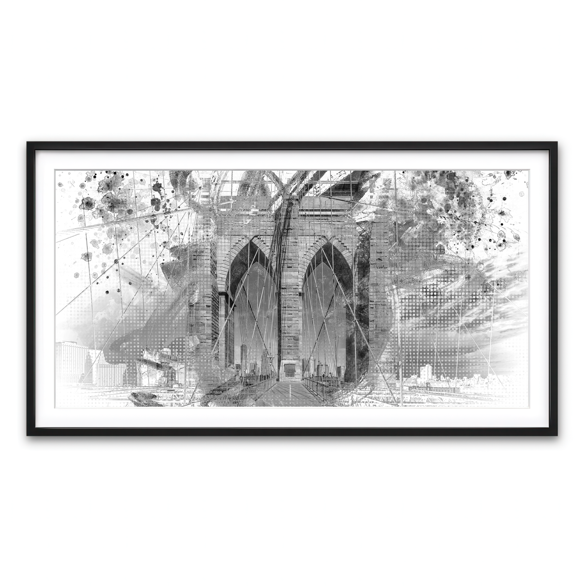 Framed Print 2x1 Black