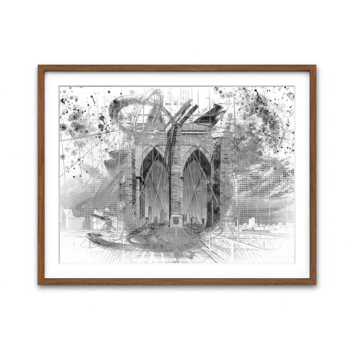 Framed Print 4x3 Walnut