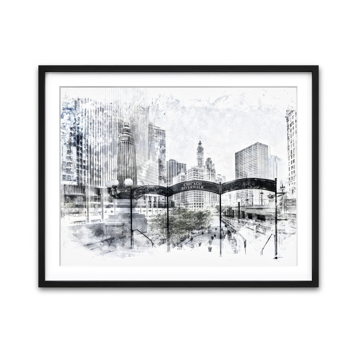 Framed Print 4x3 Black