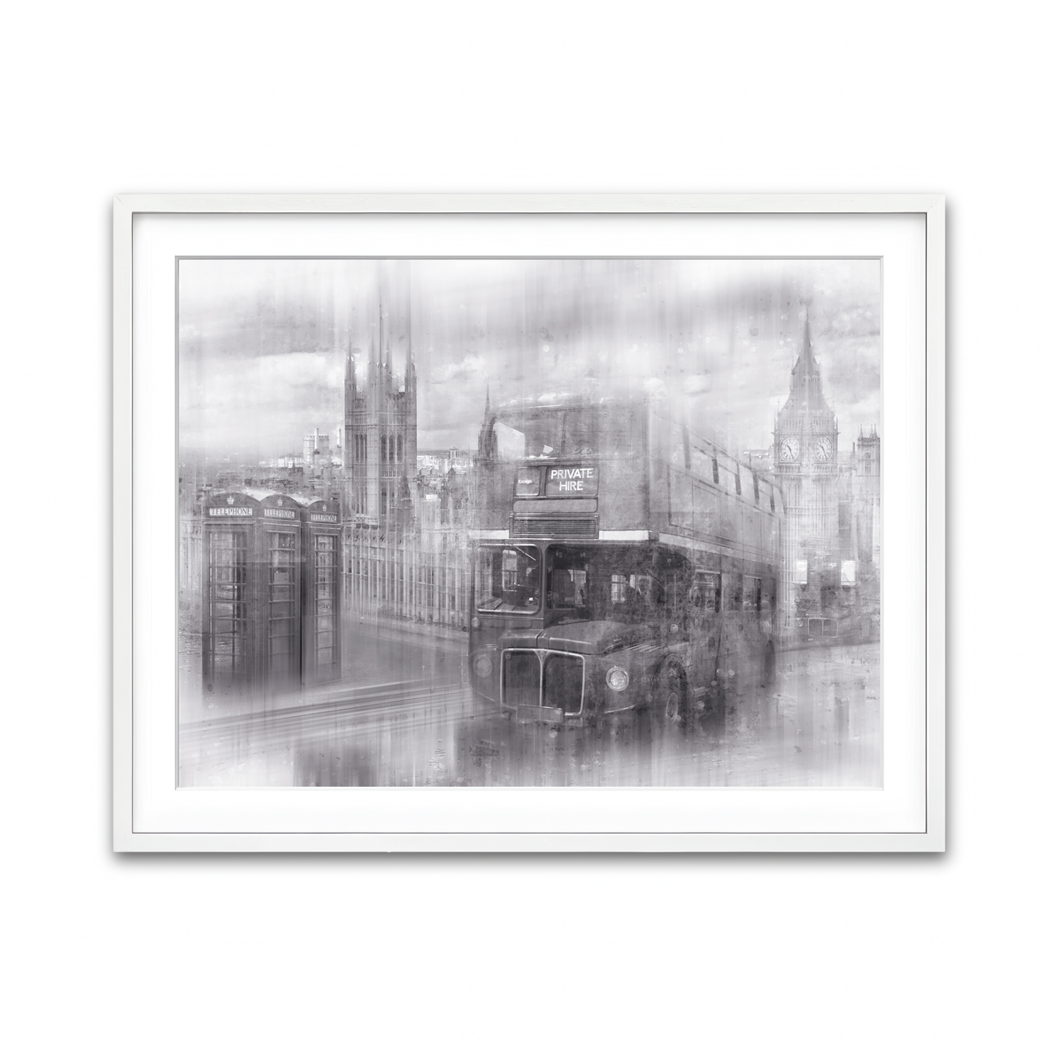 Framed Print 4x3 White