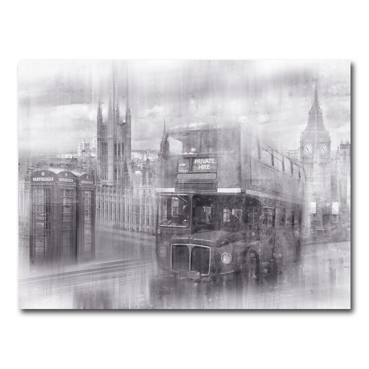 AUTO-MOCKUP WHITE | City Art LONDON Westminster Collage | 1 Piece | Gallery Wrap Canvas | group=4x3