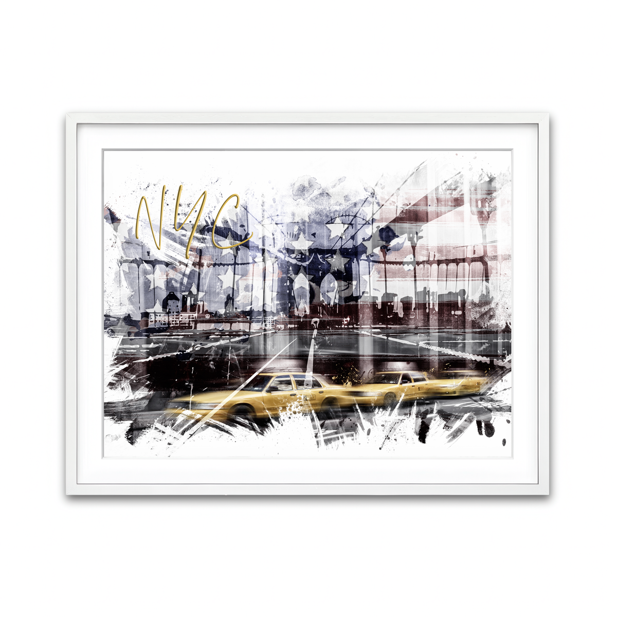 Framed Print 4x3 White