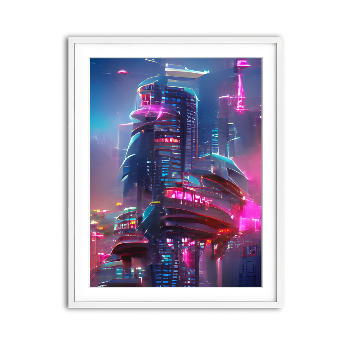 Framed Print 3x4 White