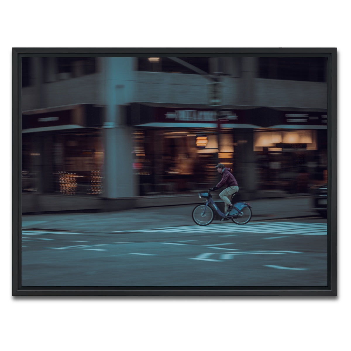 AUTO-MOCKUP WHITE | City Spin | 1 Piece | Black Framed Canvas | group=4x3