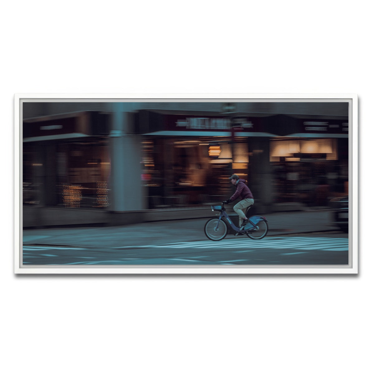 AUTO-MOCKUP WHITE | City Spin | 1 Piece | White Framed Canvas | group=2x1