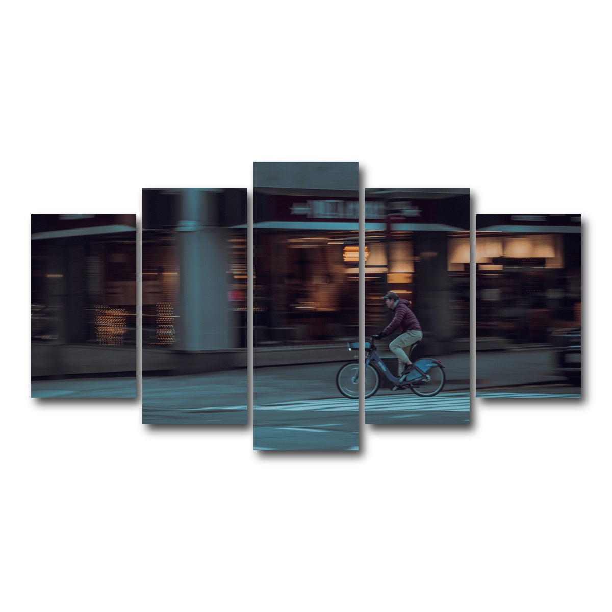 AUTO-MOCKUP WHITE | City Spin | 5 Piece | Gallery Wrap Canvas | group=5_normal