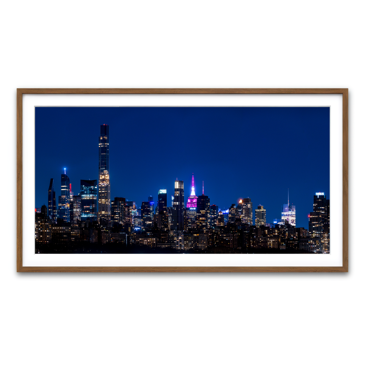 Framed Print 2x1 Walnut