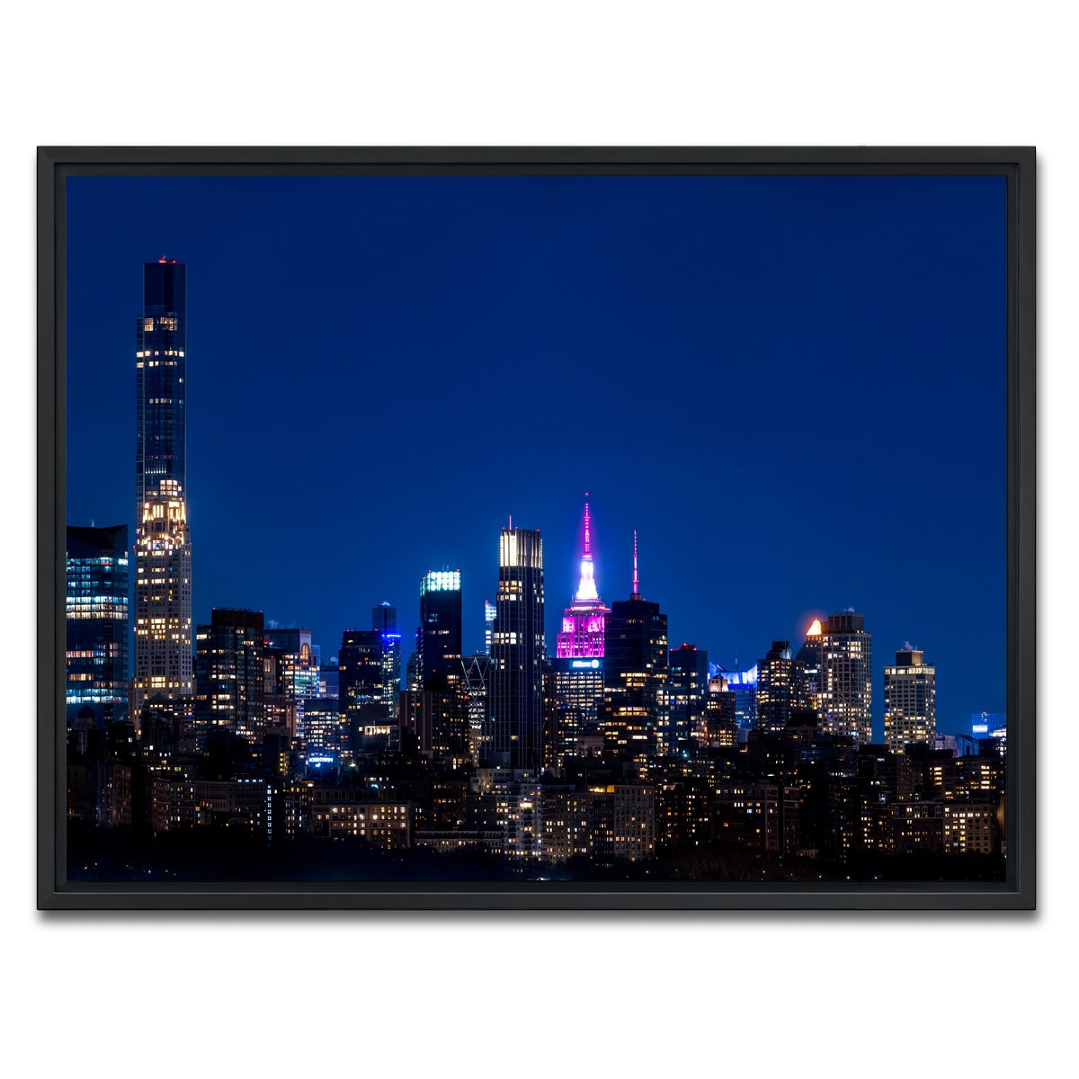 AUTO-MOCKUP WHITE | City in Love | 1 Piece | Black Framed Canvas | group=4x3