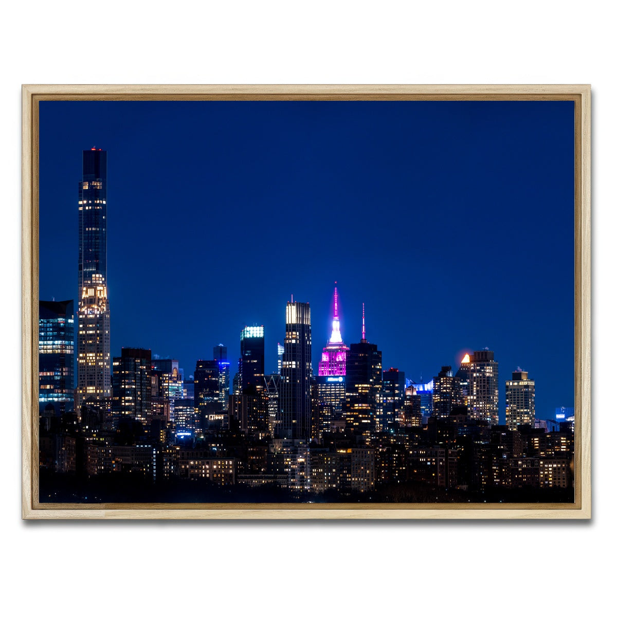 AUTO-MOCKUP WHITE | City in Love | 1 Piece | Natural Framed Canvas | group=4x3