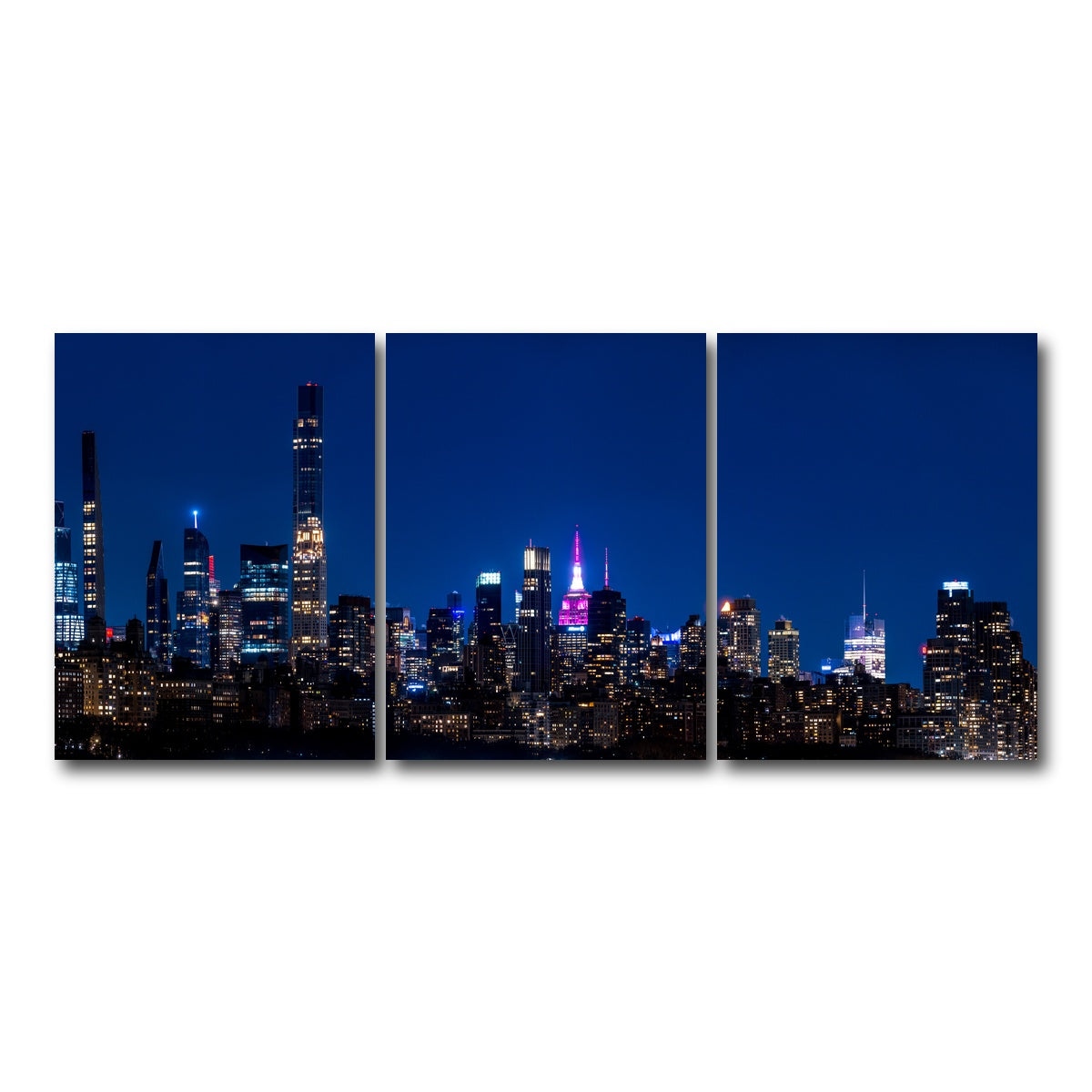 AUTO-MOCKUP WHITE | City in Love | 3 Piece | Gallery Wrap Canvas | group=18x24