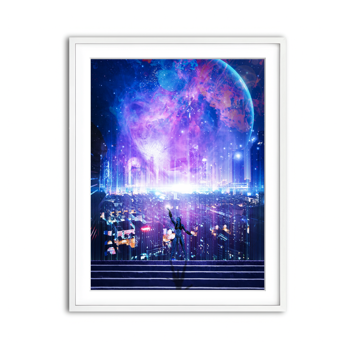 Framed Print 3x4 White