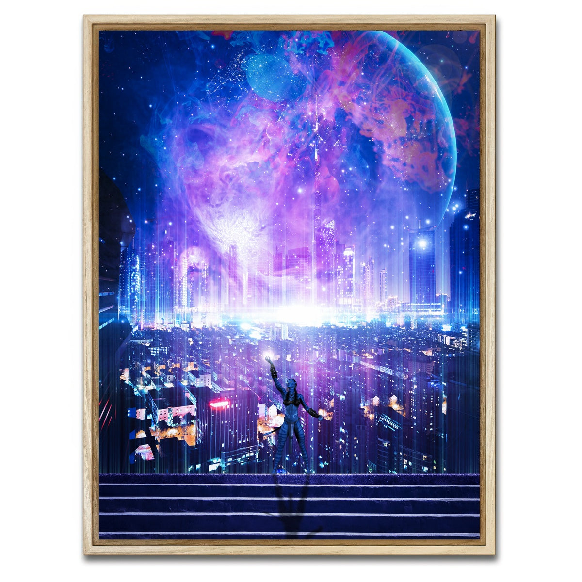 AUTO-MOCKUP WHITE | City of Angels | 1 Piece | Natural Framed Canvas | group=3x4