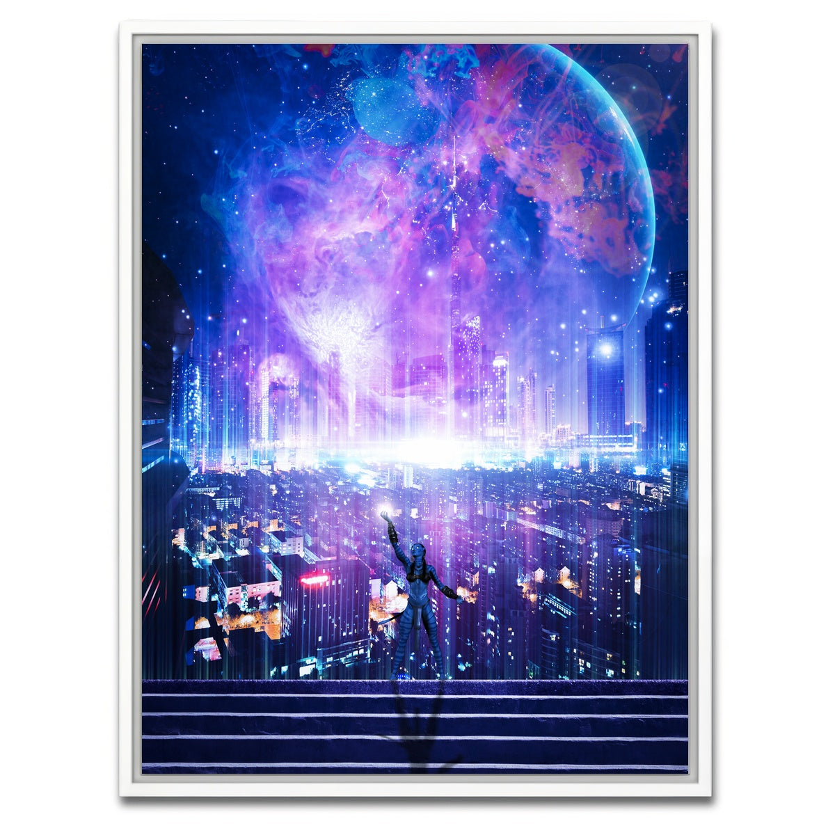 AUTO-MOCKUP WHITE | City of Angels | 1 Piece | White Framed Canvas | group=3x4