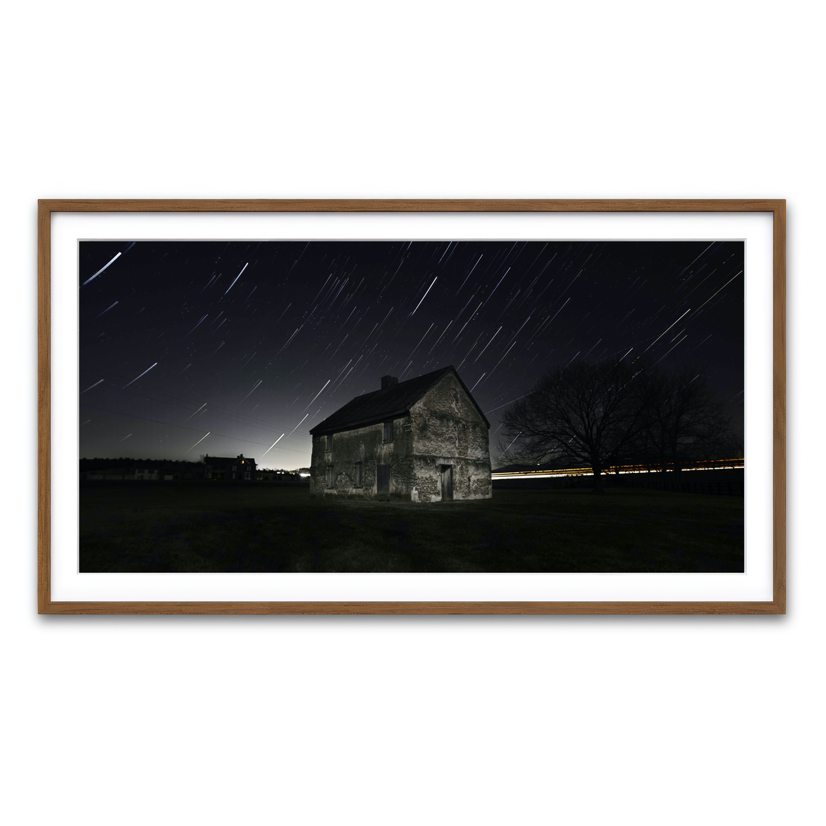 Framed Print 2x1 Walnut