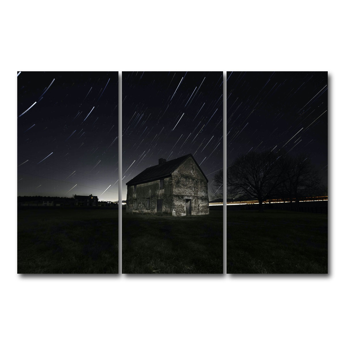 AUTO-MOCKUP WHITE | Civil War House | 3 Piece | Gallery Wrap Canvas | group=12x24