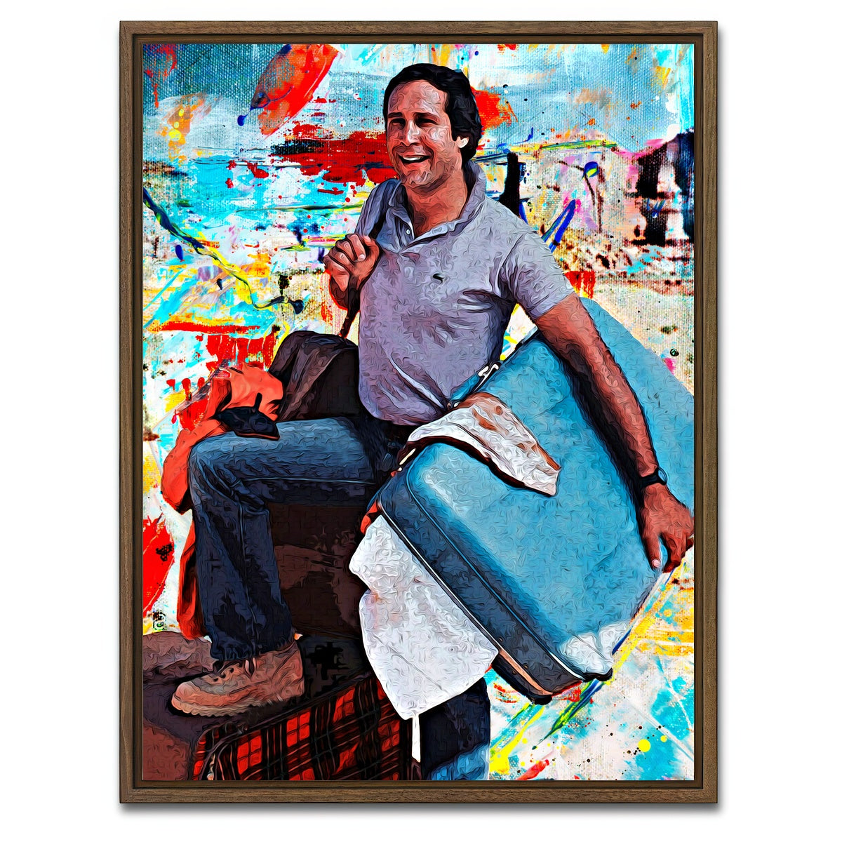 AUTO-MOCKUP WHITE | Clark Griswold | 1 Piece | Walnut Framed Canvas | group=3x4