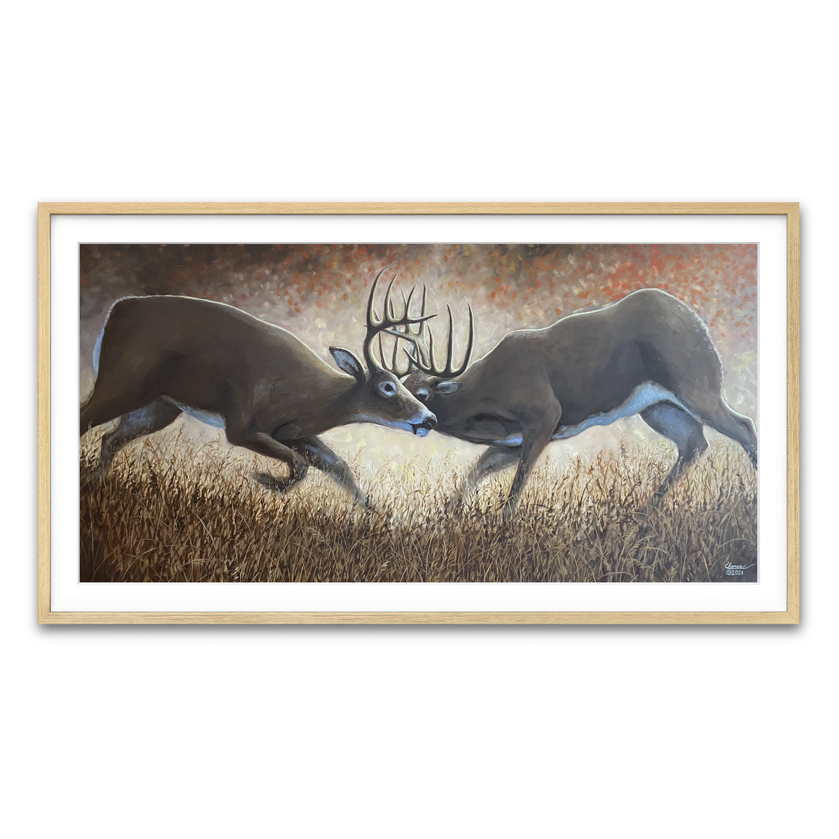 Framed Print 2x1 Natural