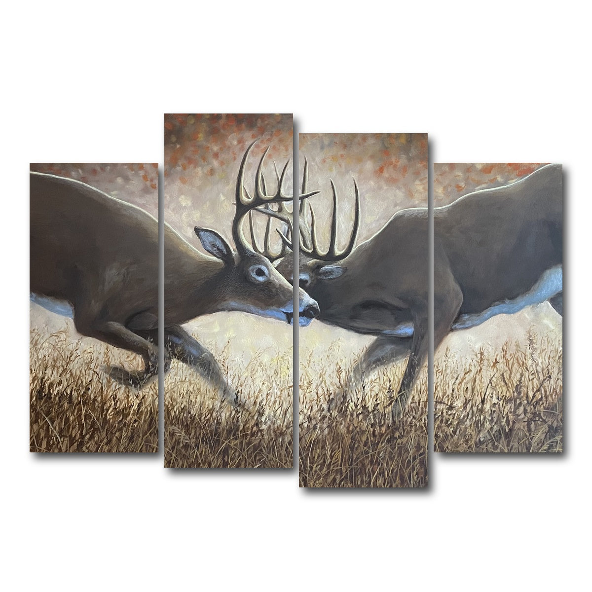 AUTO-MOCKUP WHITE | Clashing Elk | 4 Piece | Gallery Wrap Canvas | group=4_normal