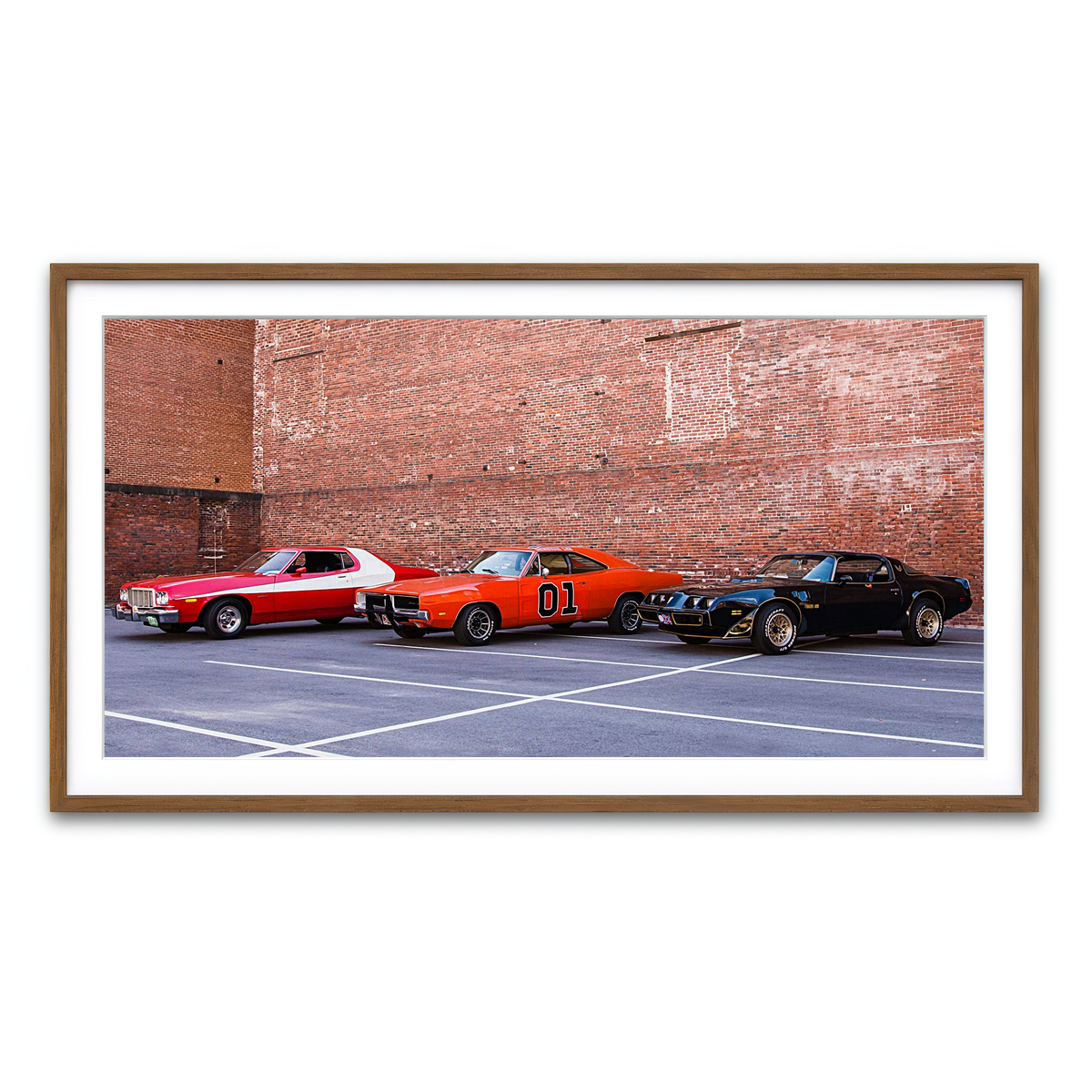 Framed Print 2x1 Walnut