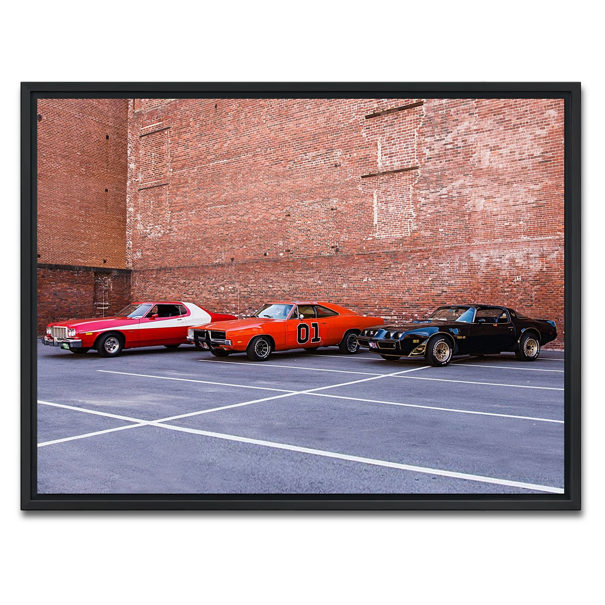 AUTO-MOCKUP WHITE | Classic Movie Cars | 1 Piece | Black Framed Canvas | group=4x3