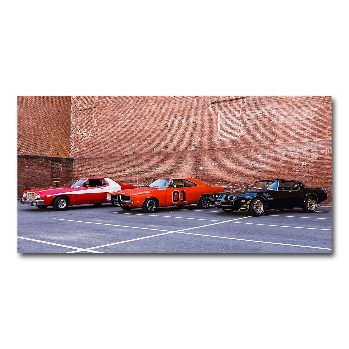 AUTO-MOCKUP WHITE | Classic Movie Cars | 1 Piece | Gallery Wrap Canvas | group=2x1
