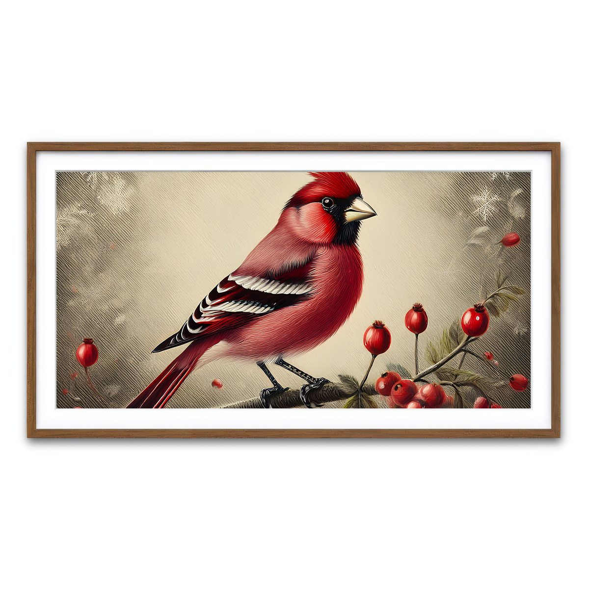 Framed Print 2x1 Walnut