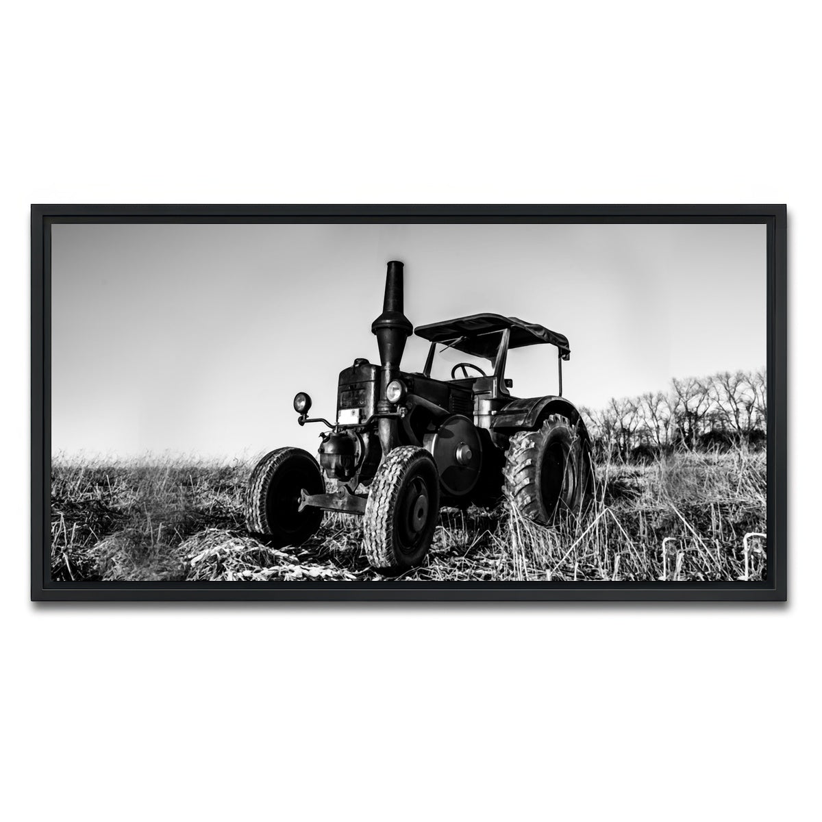 AUTO-MOCKUP WHITE | Classic Tractor | 1 Piece | Black Framed Canvas | group=2x1