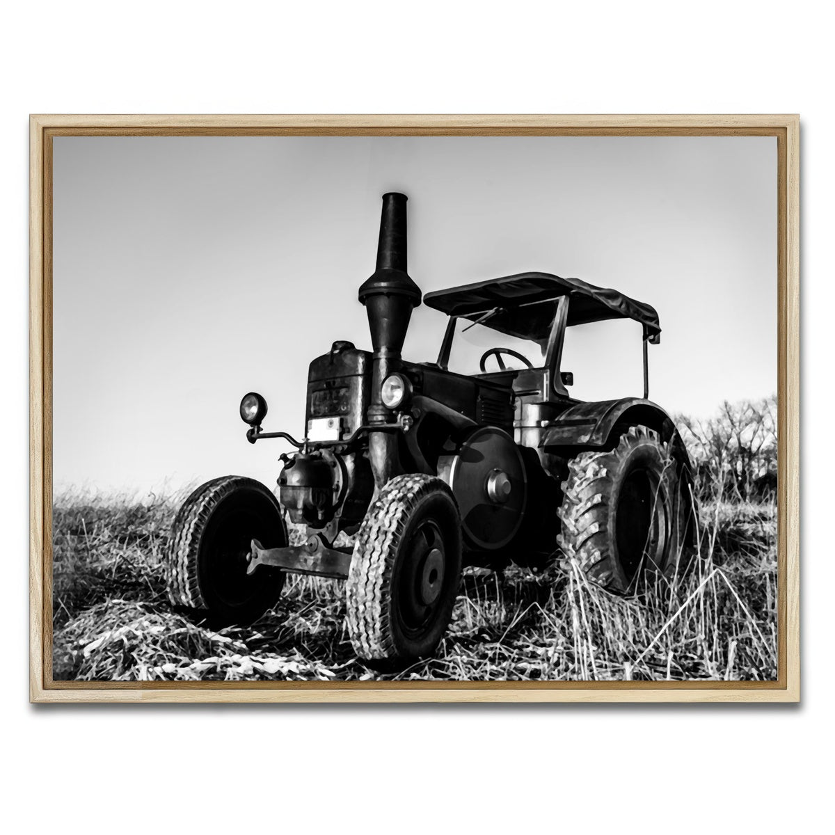 AUTO-MOCKUP WHITE | Classic Tractor | 1 Piece | Natural Framed Canvas | group=4x3