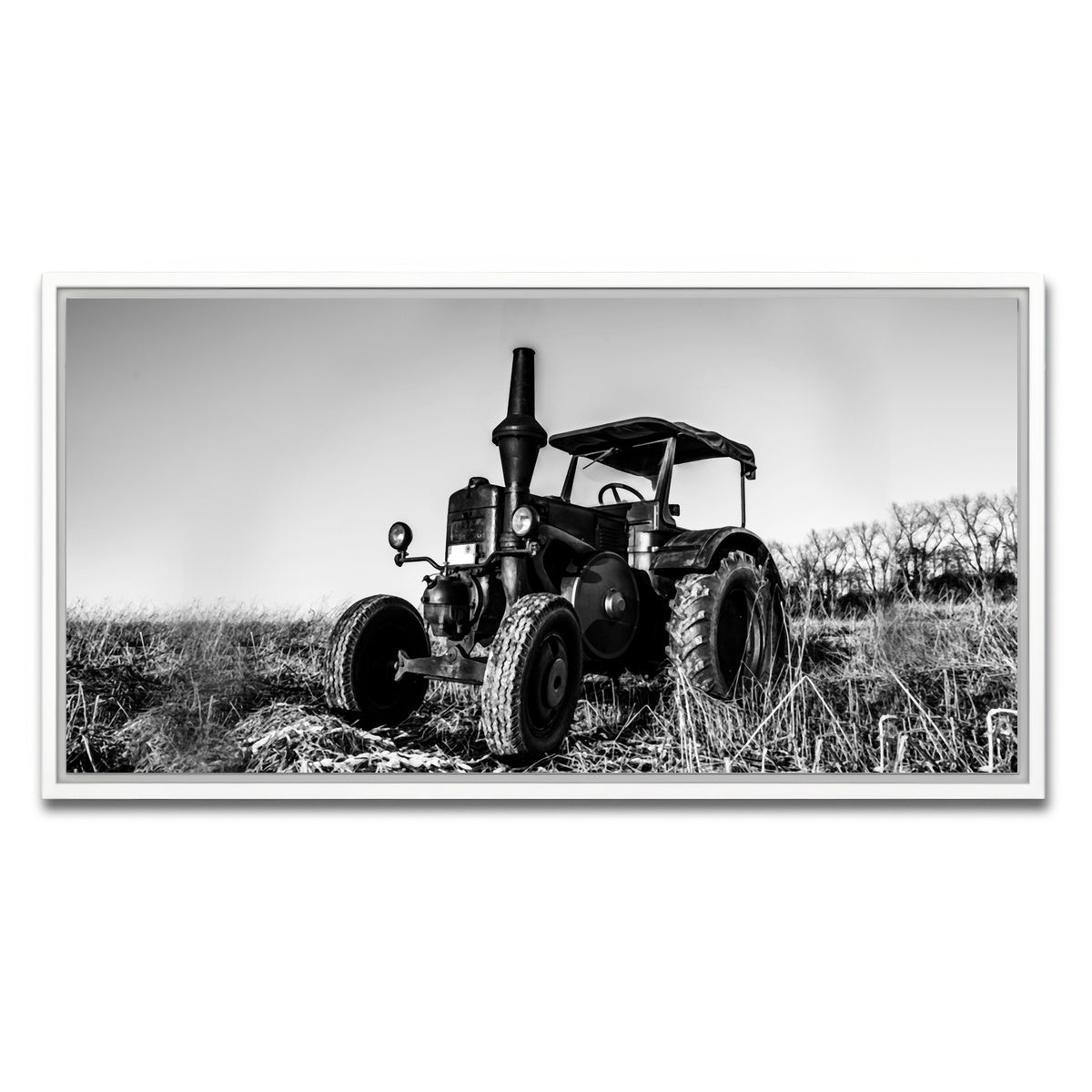 AUTO-MOCKUP WHITE | Classic Tractor | 1 Piece | White Framed Canvas | group=2x1