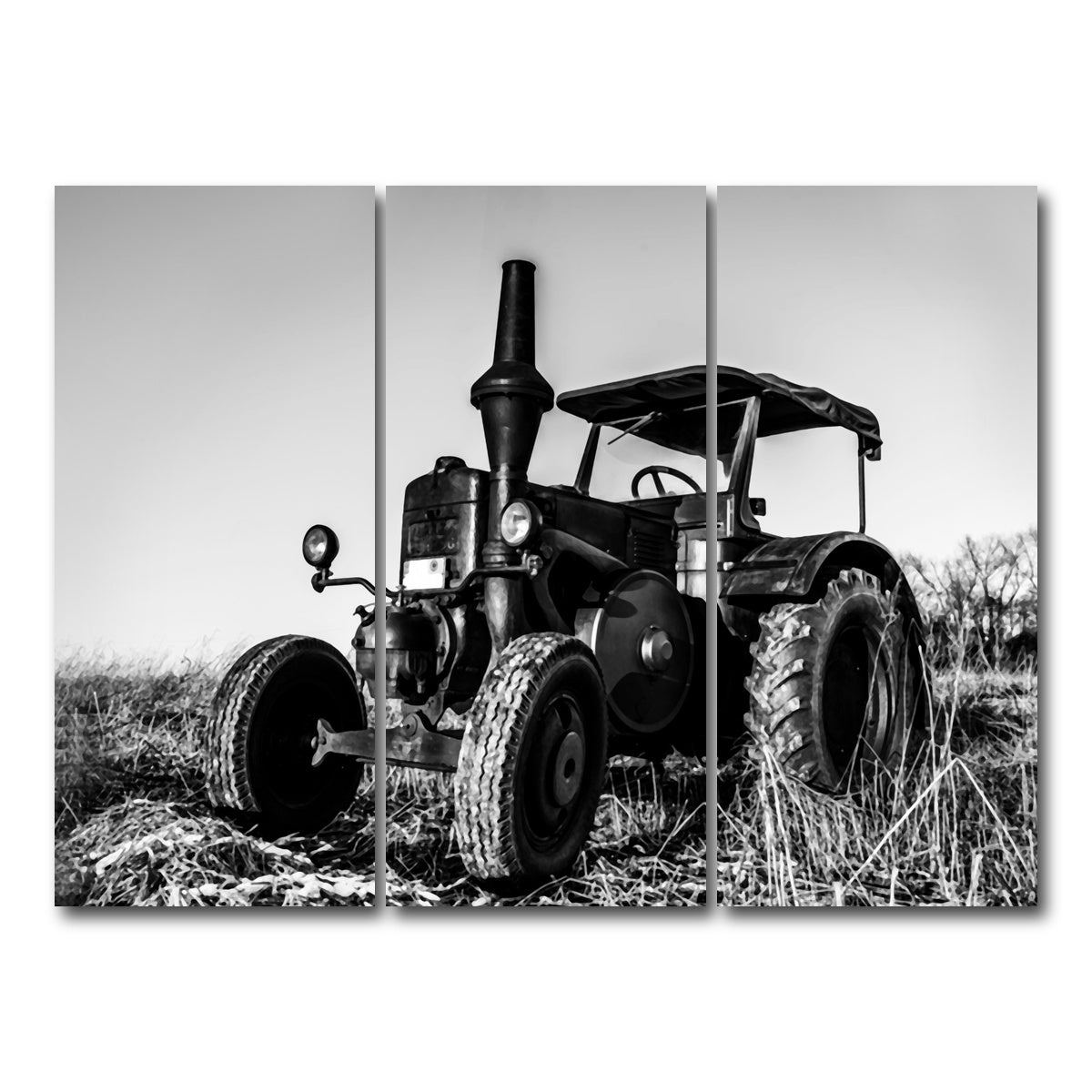 AUTO-MOCKUP WHITE | Classic Tractor | 3 Piece | Gallery Wrap Canvas | group=8x18