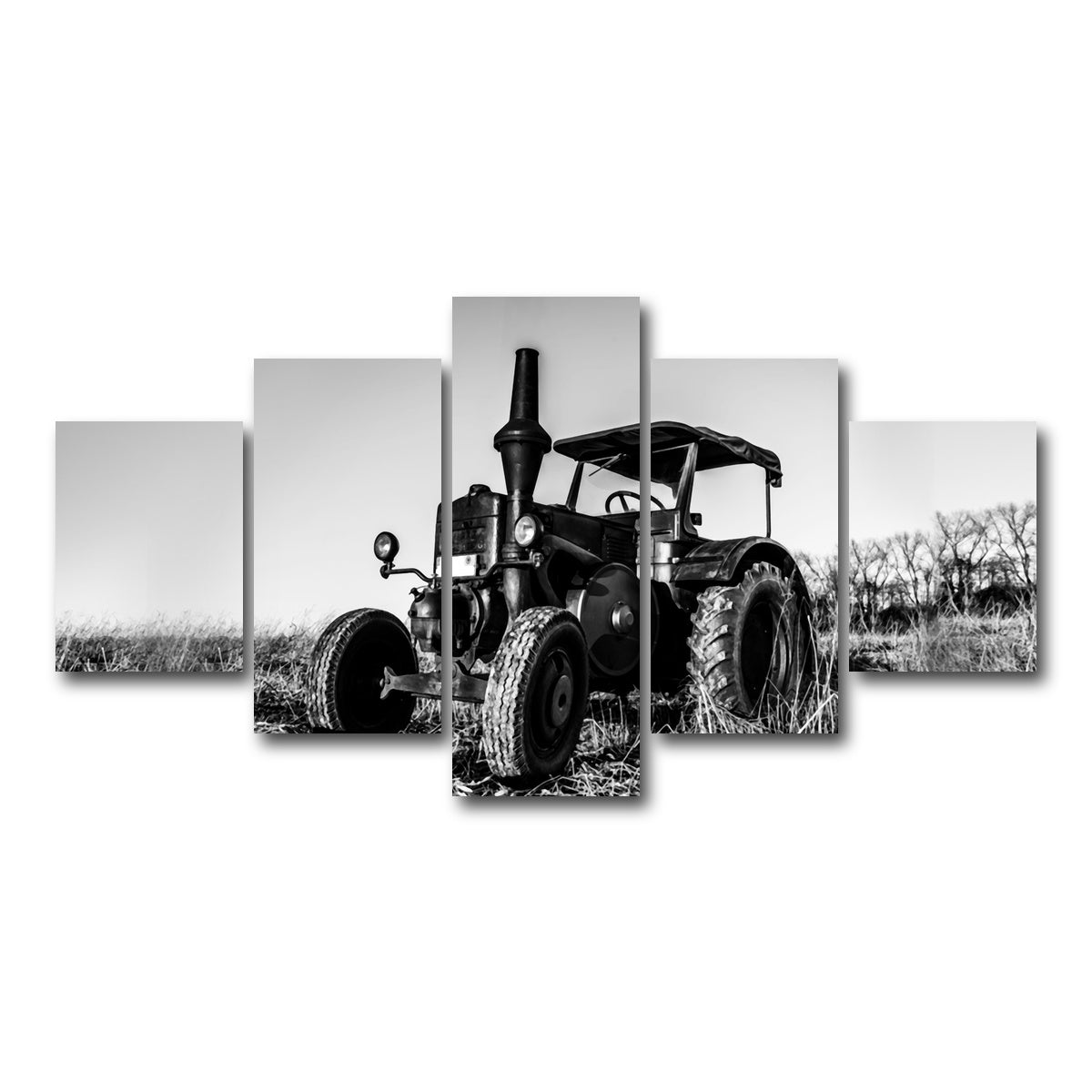 AUTO-MOCKUP WHITE | Classic Tractor | 5 Piece | Gallery Wrap Canvas | group=5_short