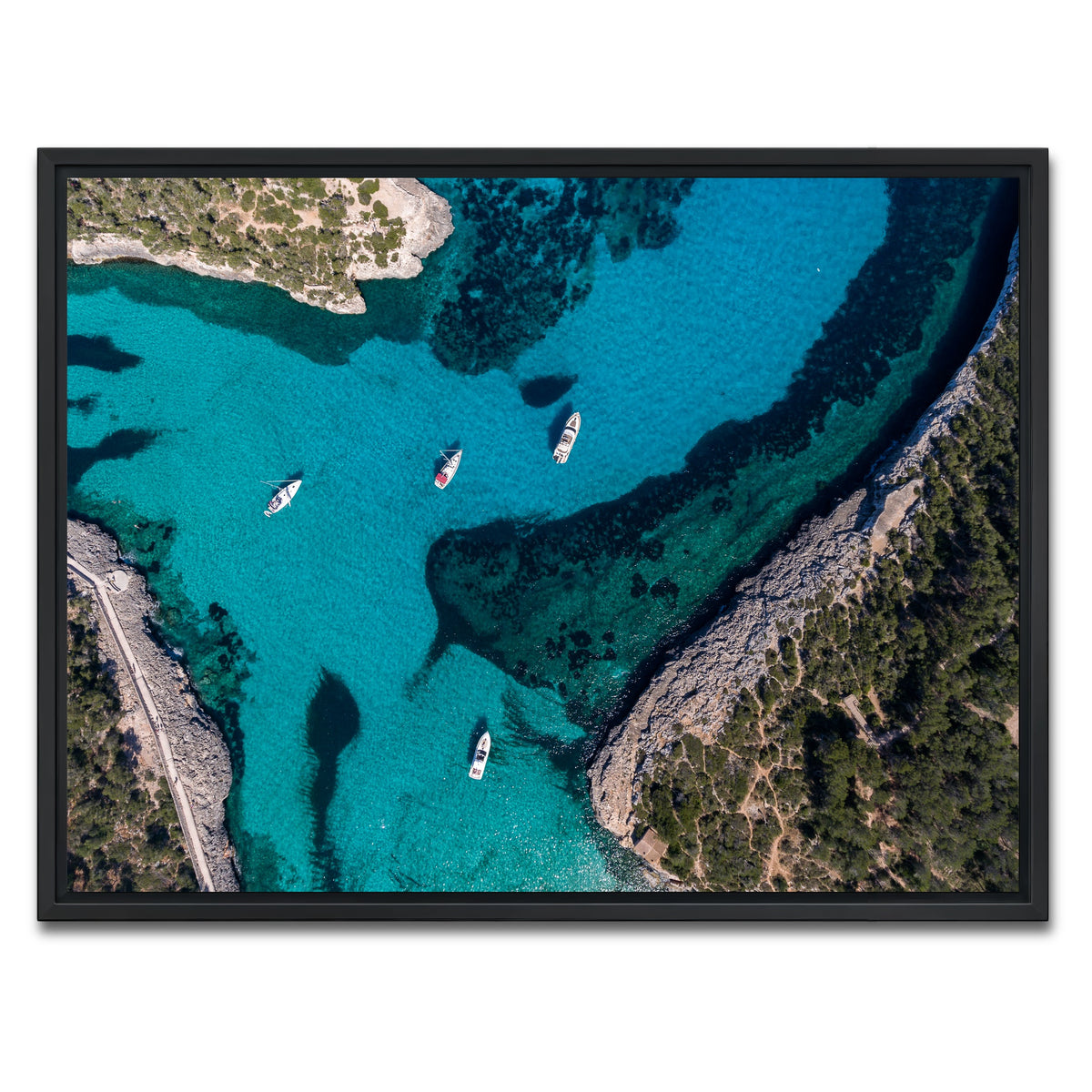 AUTO-MOCKUP WHITE | Clear Sailing | 1 Piece | Black Framed Canvas | group=4x3