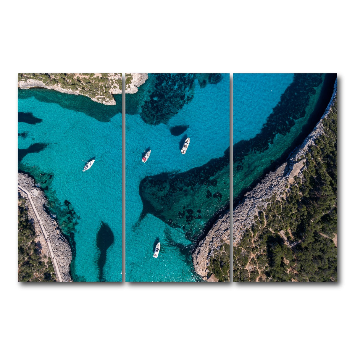 AUTO-MOCKUP WHITE | Clear Sailing | 3 Piece | Gallery Wrap Canvas | group=12x24