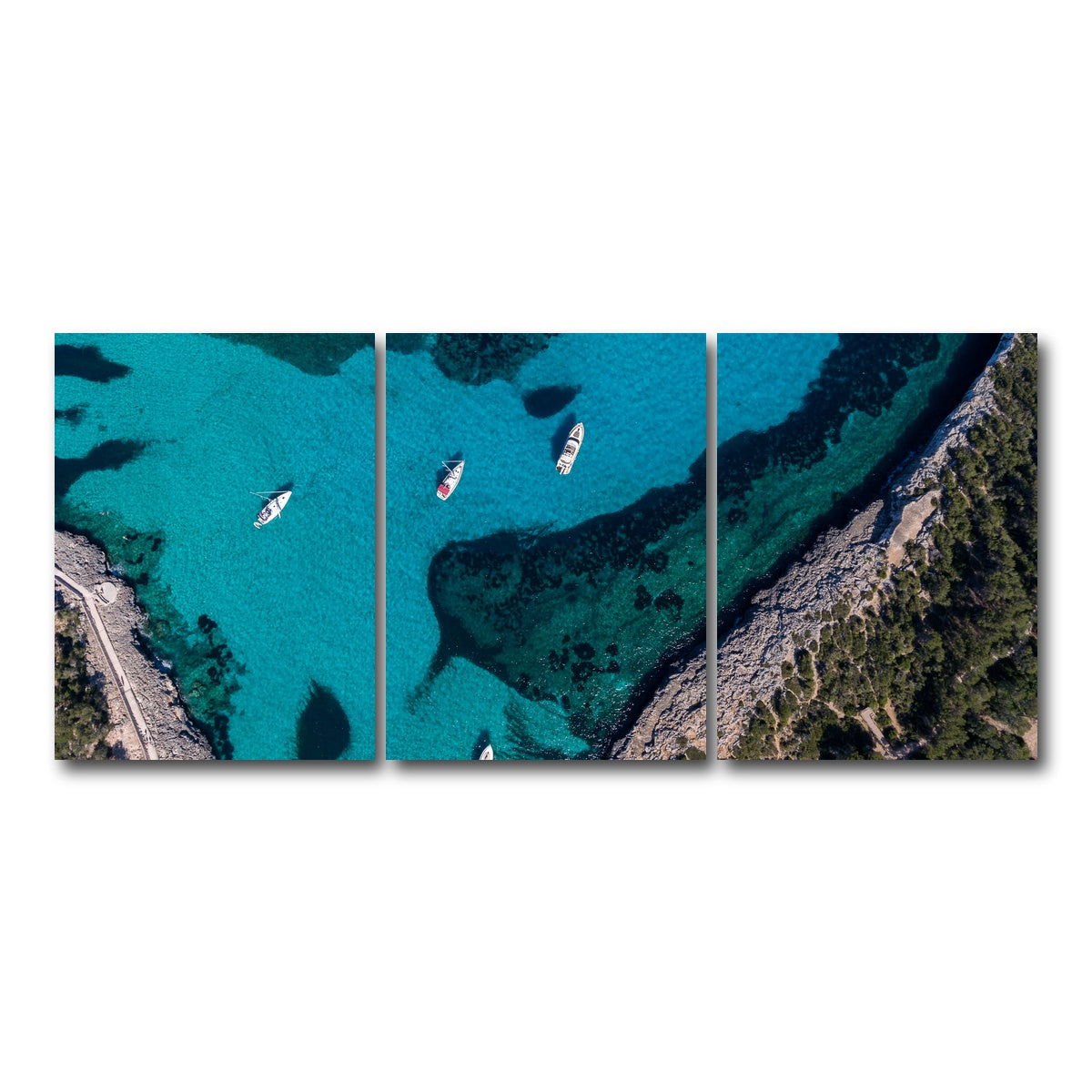 AUTO-MOCKUP WHITE | Clear Sailing | 3 Piece | Gallery Wrap Canvas | group=18x24