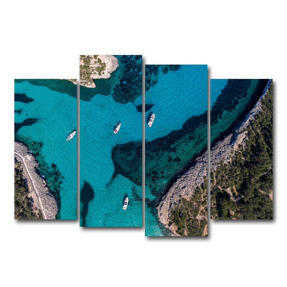 AUTO-MOCKUP WHITE | Clear Sailing | 4 Piece | Gallery Wrap Canvas | group=4_normal