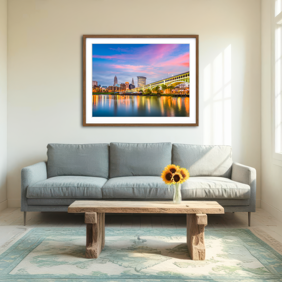 AUTO-MOCKUP ROOM | Cleveland-Detroit Superior Bridge Wall Art