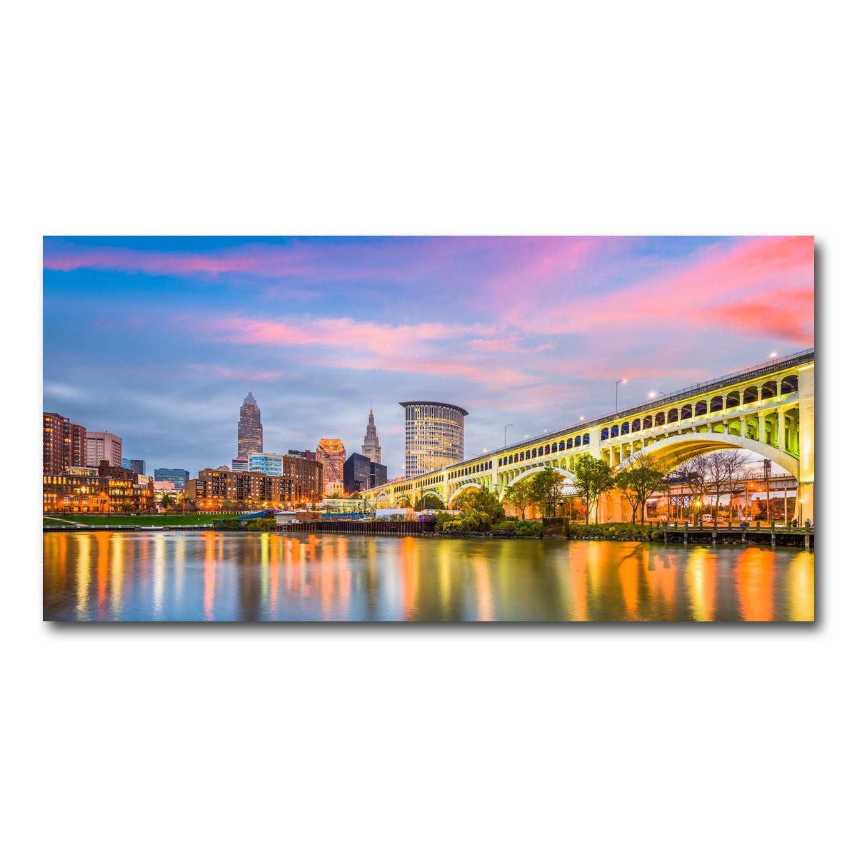 AUTO-MOCKUP WHITE | Cleveland-Detroit Superior Bridge | 1 Piece | Gallery Wrap Canvas | group=2x1