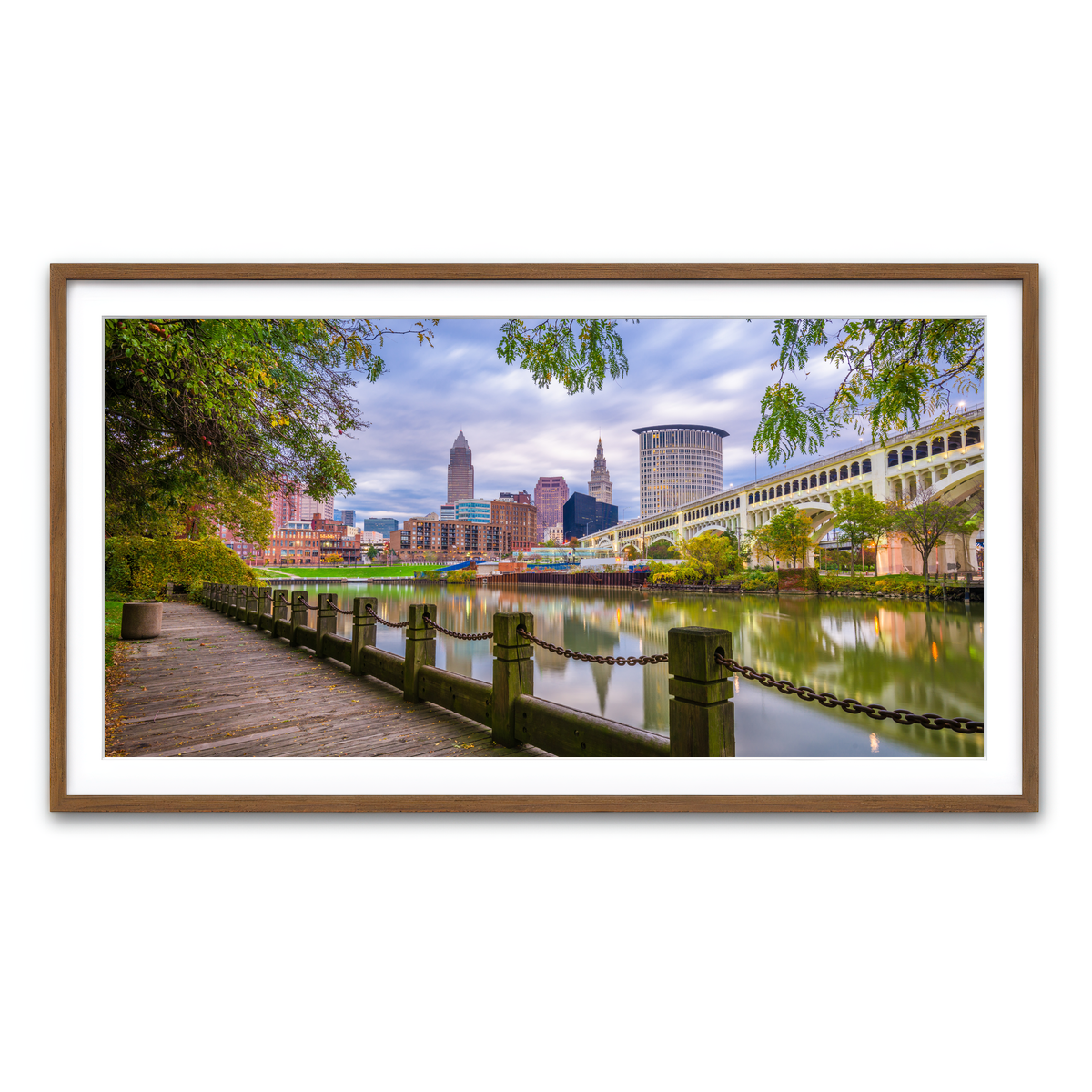 Framed Print 2x1 Walnut