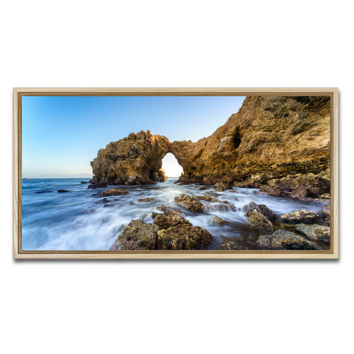 AUTO-MOCKUP WHITE | Cliff Island | 1 Piece | Natural Framed Canvas | group=2x1