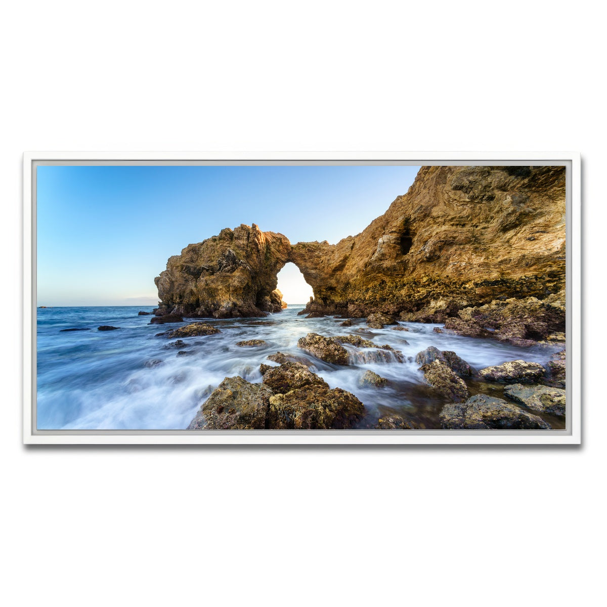 AUTO-MOCKUP WHITE | Cliff Island | 1 Piece | White Framed Canvas | group=2x1