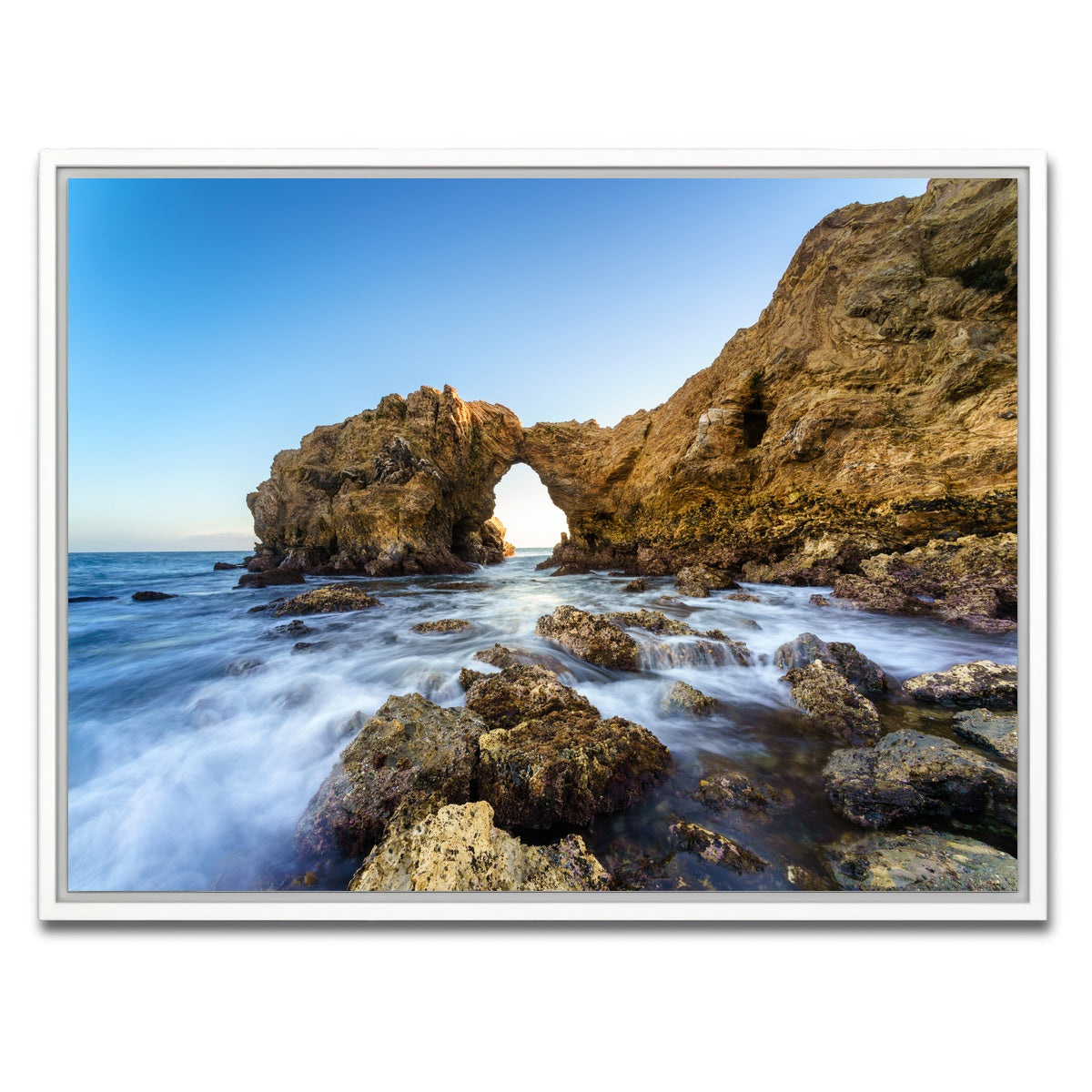 AUTO-MOCKUP WHITE | Cliff Island | 1 Piece | White Framed Canvas | group=4x3