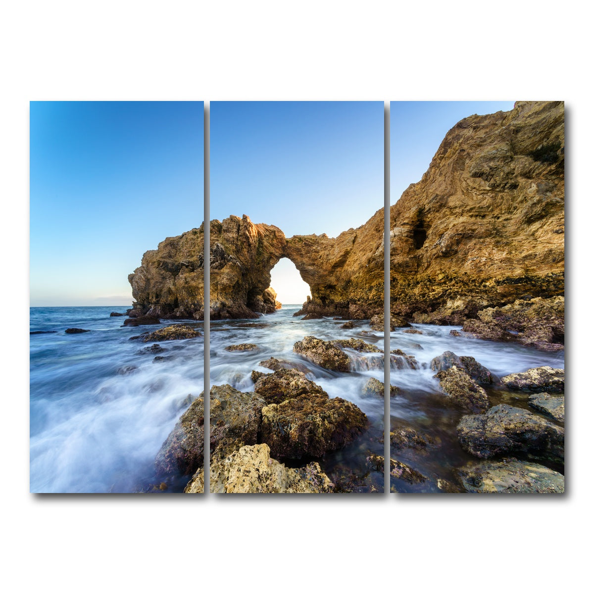 AUTO-MOCKUP WHITE | Cliff Island | 3 Piece | Gallery Wrap Canvas | group=8x18