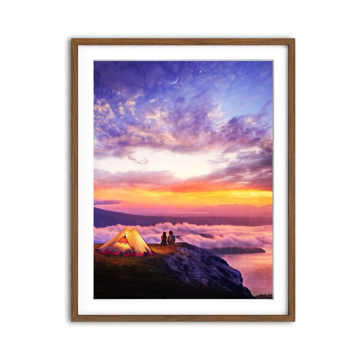 Framed Print 3x4 Walnut