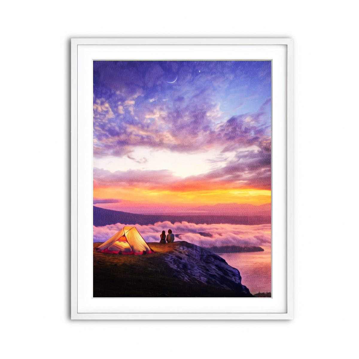 Framed Print 3x4 White