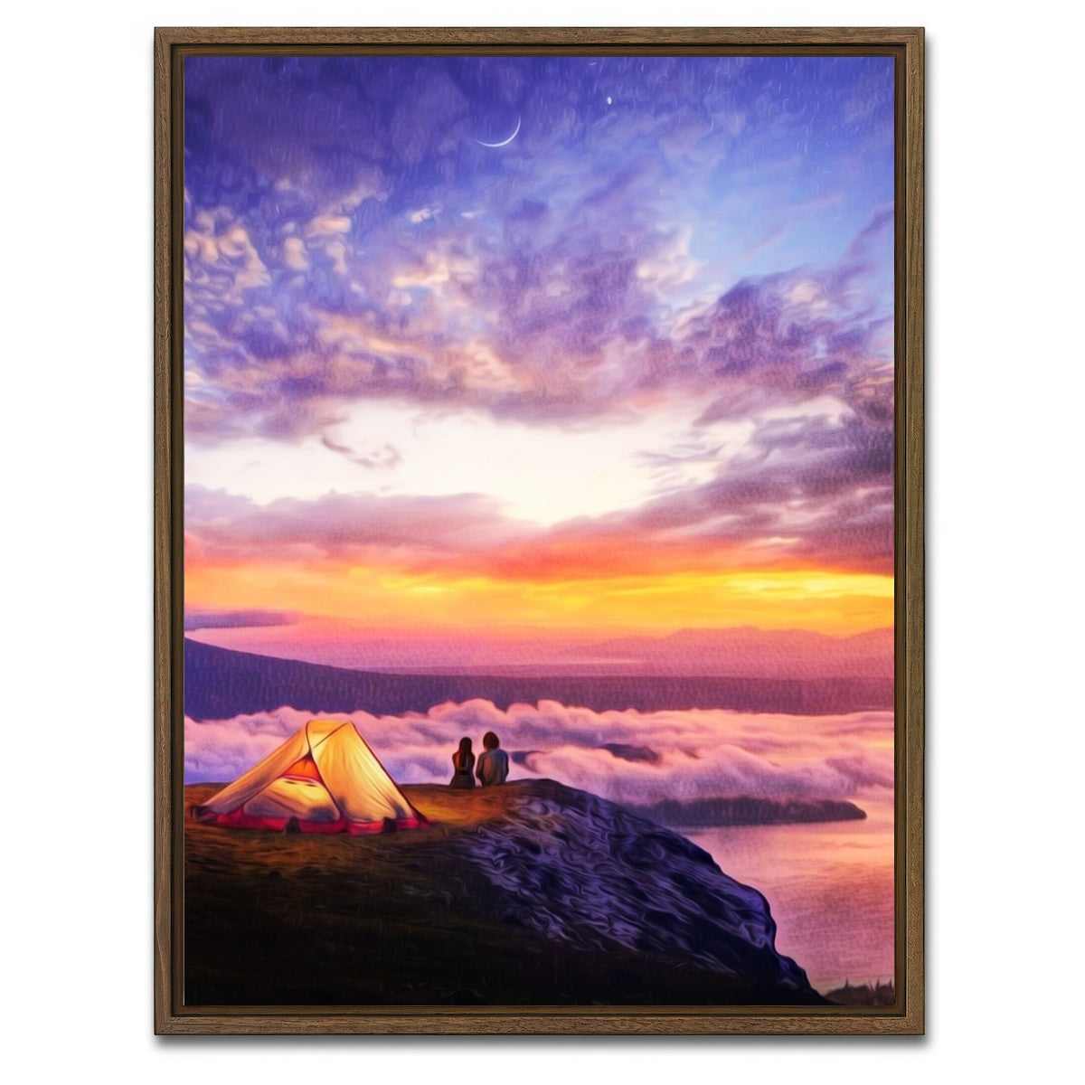 AUTO-MOCKUP WHITE | Cliff Tent | 1 Piece | Walnut Framed Canvas | group=3x4
