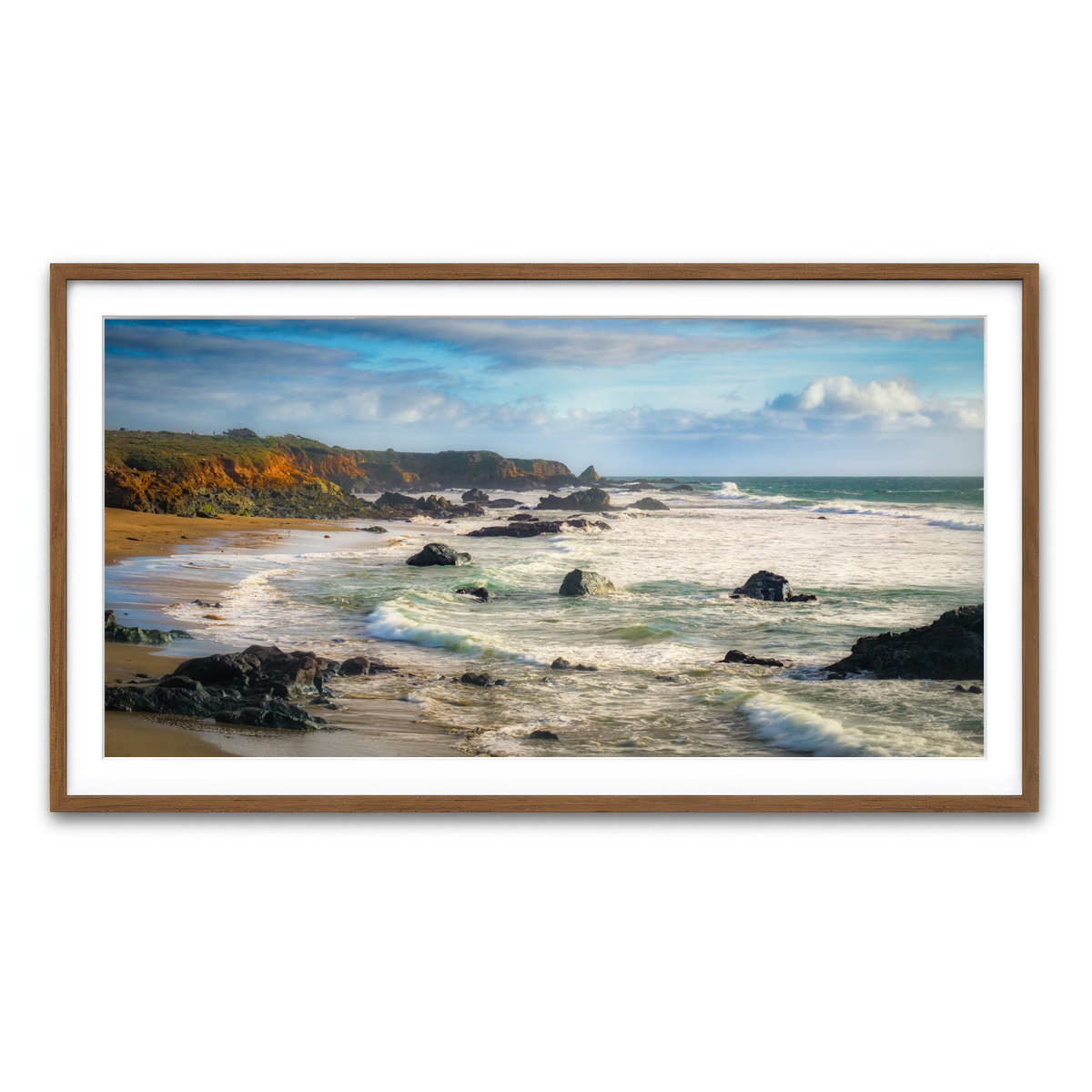 Framed Print 2x1 Walnut