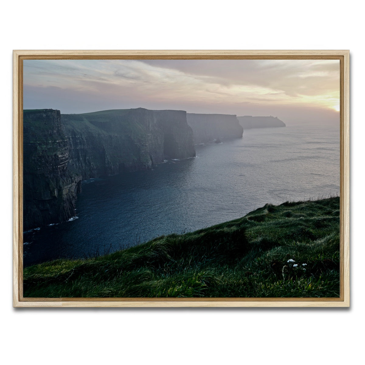 AUTO-MOCKUP WHITE | Cliffs of Moher | 1 Piece | Natural Framed Canvas | group=4x3