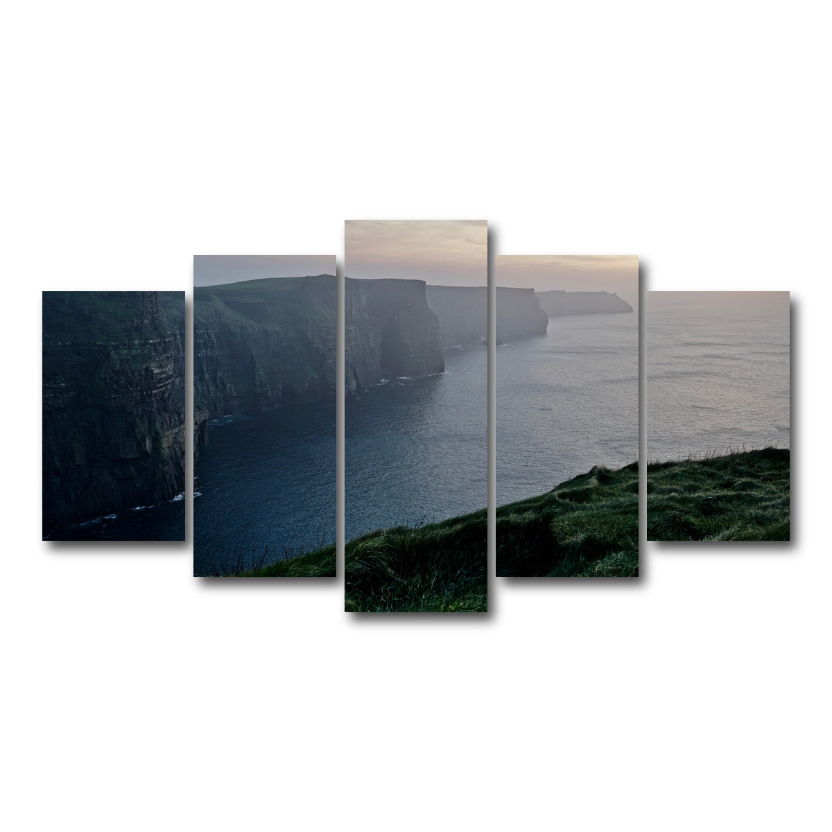 AUTO-MOCKUP WHITE | Cliffs of Moher | 5 Piece | Gallery Wrap Canvas | group=5_normal