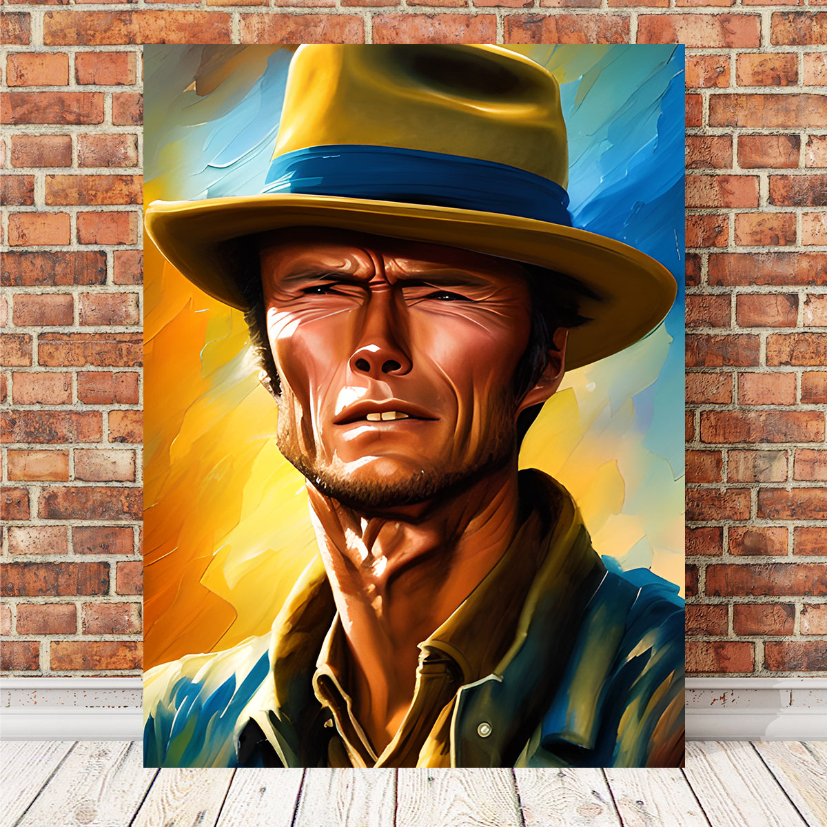 Clint Eastwood Painting Wall Art