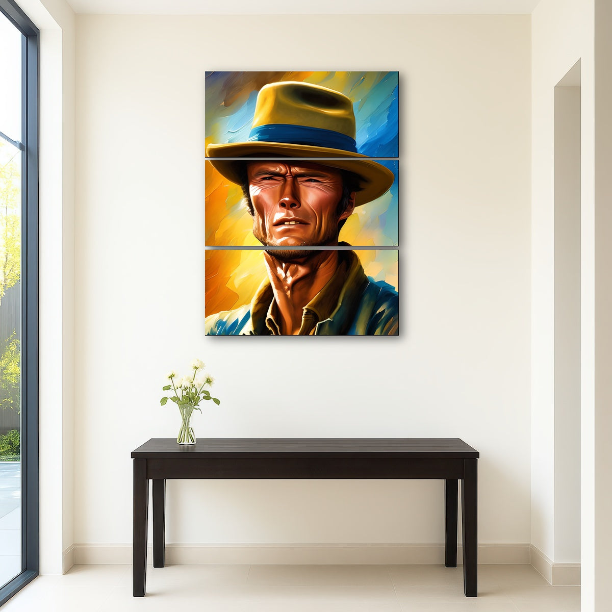 AUTO-MOCKUP ROOM | Clint Eastwood Painting